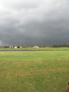 approaching storm on Saturday