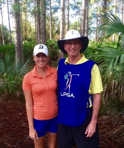 My caddy for the week, aka my Dad!