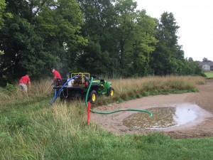 The storms left the course in a rough state and eventually the third round had to be canceled.